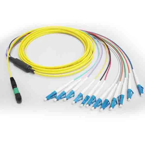 3.0mm Ceket MPO Şerit Pigtails LC SC Fanout Kiti Optik Kablo