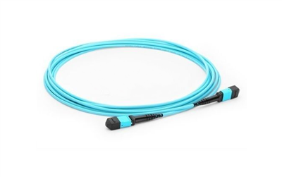 Polarite B 40G MTP'den MTP'ye Çok Modlu OM3 Aqua Plenum Fiber Optik Kablolama QSFP + 'dan QSFP Meclisine